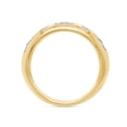 thumbnail image 5 of AFFY 0.03 Carat (Cttw) Round Cut White Natural Diamond Accent Heart Wedding Ring in 14k Yellow Gold Over Sterling Silver Ring Size : 13.5, 5 of 6