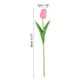 thumbnail image 2 of Uxcell 24Pcs Tulipanes Falsos Flores Artificiales, Tulipanes de PU que Lucen Reales con Tallos, Rosa, 2 of 6