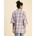 thumbnail image 4 of Moomaya Printed Cotton Shirt Top - Shirt Collar, Relaxed Fit Everyday Top, 4 of 9