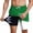 Green, variant on Mens Swim Trunks with Liner 2-in-1 Tropical Elastic Waist Drawstring Shorts for Hawaii Party, Unrestricted Stretch Beach Shorts
