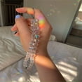 thumbnail image 4 of Glass Light Catching Crystal Square Bead Phone Chain Phone Case Accessories Female Phone Transparent Bead Hanger, 4 of 9