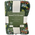thumbnail image 2 of Casuall Livingg Reversible Luxe Plush Throw, 50in x 70in, Green Floral Pattern, 2 of 2