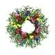 thumbnail image 4 of 德洲野花花环春夏季花环门饰仿真满天星小雏菊家居挂花圈 小雏菊满天星 小雏菊满天星 48 Cm, 4 of 8