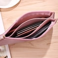 thumbnail image 4 of Woman Soft Face Double Wallet Large Capacity Coin Purse Student Clutch Bag, 4 of 8