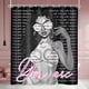 thumbnail image 1 of Cortina de ducha afroamericana de 60 x 72 pulgadas con citas inspiradoras de mujer negra, eres una mujer afro moderna y motivacional, decoración de baño, tela de poliéster, impermeable, paquete de 12, 1 of 4