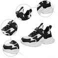 thumbnail image 4 of Gvdentm Boys Wide Sneakers Toddler/Little Kid Boys Girls Lightweight Breathable Sneakers Strap Athletic Tennis Shoes for Running Walking(Black,2), 4 of 7