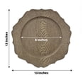 thumbnail image 3 of Balsa Circle 6 Rustic Natural 13" Wooden Round Acrylic Charger Plates Scalloped Trim Party Events Decorations Supplies, 3 of 8