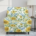 thumbnail image 2 of FOR U DESIGNS Sunflower Eucalyptus Leaves Print Recliner Chair Covers 4-Pieces Wear-Resistan Recliner Armchair Covers Soft Reclining Slipcovers Home Decor with Storage Pockets, 2 of 8