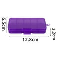 thumbnail image 5 of Boîte de Rangement pour Bijoux 10 Compartiments avec Séparateurs Ajustables, 5 of 5