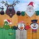 thumbnail image 4 of Yuarrent Carteles navideños para el patio, letreros navideños para exteriores, alce de Papá Noel, decoraciones para el césped, adornos del país de Kits de decoración para fiestas No.2 Yuarrent HA043947-02, 4 of 6