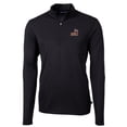 thumbnail image 2 of Men's Cutter & Buck Black Arizona State Sun Devils Virtue Eco Pique Recycled Quarter-Zip Pullover Top, 2 of 3