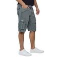 thumbnail image 6 of X RAY JEANS Men's Belted 12.5" Inseam Knee Length Cargo Shorts, Grey, 42, 6 of 8