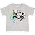 thumbnail image 3 of Inktastic Life Needs Music- ocean colors Boys or Girls Toddler T-Shirt, 3 of 5