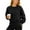 Black, variant on Womens Crop Sweatshirts without Hood Casual Crewneck Plain Pullover Loose Fit Long Sleeve Athletic Sports Tops (XL, Pink)