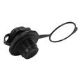 thumbnail image 4 of Inflatable Boat Air Valve, 23.9mm Black Plastic Kayak Raft Spiral Air Plugs Tube Plug Towable Sunncamp Valve Air Valve Hats One Way Inflation Replacement Screw, 4 of 7