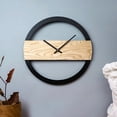 thumbnail image 4 of Reloj de pared de 12 pulgadas, diseño moderno, de cuarzo, funciona con pilas, redondo, para dormitorio. estilo 2, 4 of 9