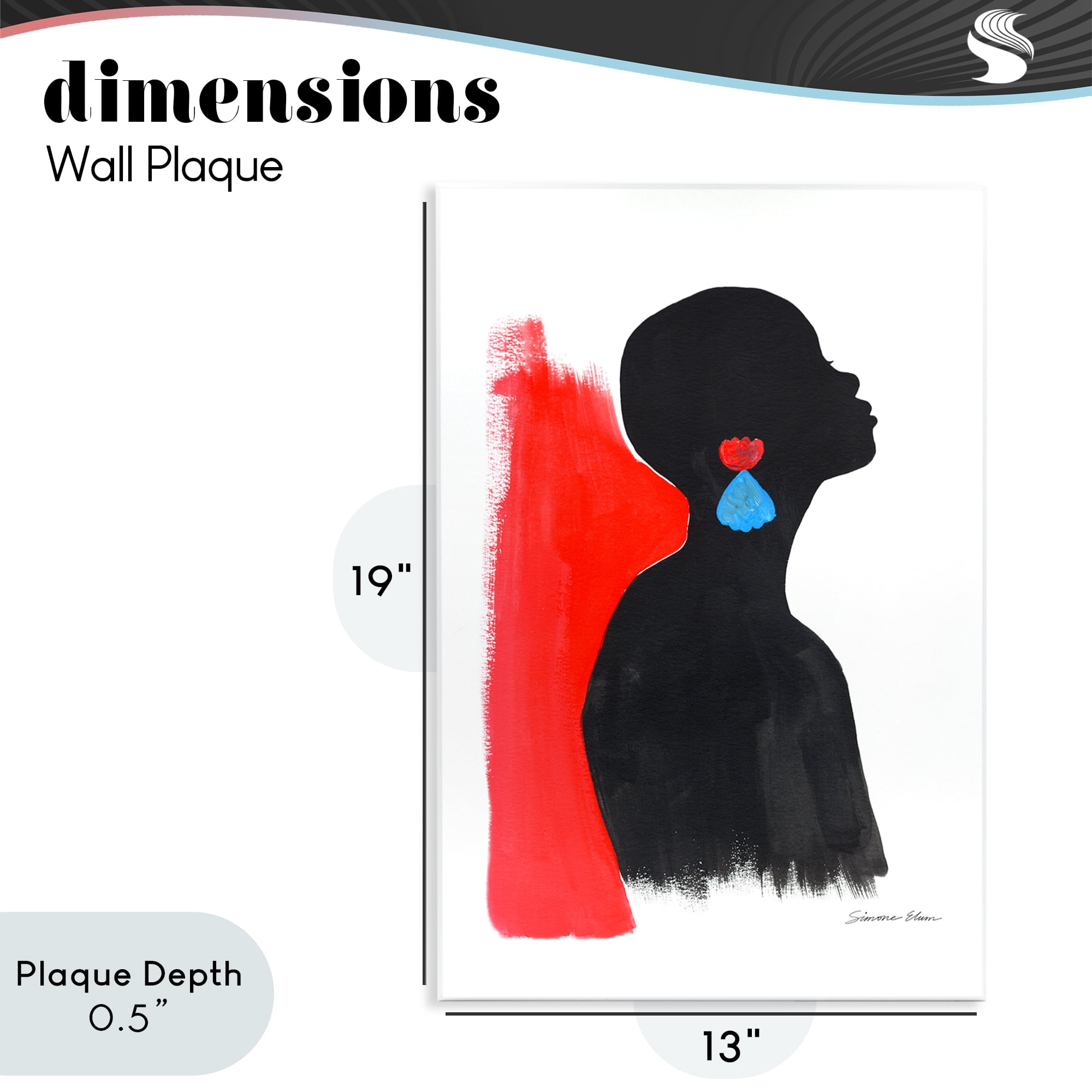 Stupell Industries Dreaming In Color Wall Plaque Art, design by Simone Elum