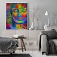 thumbnail image 3 of Cuadros Decorativos 5D diamante pintura estatua de Buda abstracto completo redondo taladro pared Rhinestone DIY Likrtyny embutido en tela, 3 of 9