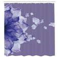 thumbnail image 2 of Ambesonne Flower Shower Curtain, Abstract Futuristic Artwork, 69"Wx84"L, Lavender Blue, 2 of 4