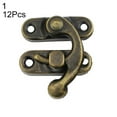 thumbnail image 6 of Farfi 12Pcs Leather Craft Bag Decorative Jewelry Gift Wine Wooden Box Hasp Latch Hooks (Type 2), 6 of 13