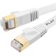 thumbnail image 3 of Câble Ethernet 5m blindé, cavalier d'ordinateur Internet plat solide, plus rapide que le réseau Cat5e/cat6, câble LAN RJ45 haute vitesse mince et durable pour routeurs, modems, Xbox-white.o Kuyhfg Bienvenido a Kuyhfg, 3 of 4