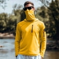 thumbnail image 7 of UPF 50+ Fishing Shirts for Men Sun Protection Hoodie Rash Guard Outdoor Hiking Running Fish Shirt with Face Mask, 7 of 7
