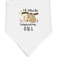 thumbnail image 2 of Inktastic Sloth I'd Rather Be Hanging with Oma Baby Bandana Bib, 2 of 4