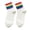 A, variant on Unisex Rainbow Striped Crew Socks Soft Breathable Mid Calf Socks Colorful Ribbed Cuff Fashion Casual Socks for Men Women Daily Street Holiday Outfit,1 Pair