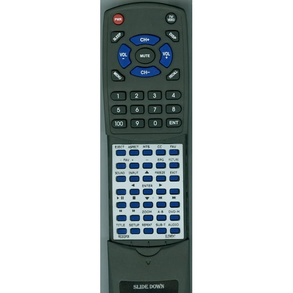 Replacement Remote for ELEMENT RE20QP06, RTRE20QP06, 40LE45Q, 40LE45