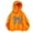 Orange, variant on Girls' Leopard Bow Graphic Pullover Hooded Sweatshirt, Long Sleeve Relaxed‑Fit Kids Hoodie, Casual Printed Tops for Daily Play and Cool‑Weather Outdoor Activities Pink 5-6T