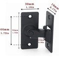 thumbnail image 2 of Cerradura de puerta CHAO de acero inoxidable en ángulo recto de 90 grados negro, 2 of 5