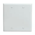 thumbnail image 1 of Plaque Murale Thermoplastique Blank 2 Gang GFCI, Blanc, 1 of 1