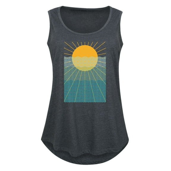 Instant Message - Sun Waves - Women's Racerback Tank Top