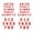 Red, variant on 72 Count Sturdy Embroidered Letter Applique Patches for Clothing Repair Craft Projects and Decoration