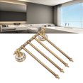 thumbnail image 1 of Swivel Towel Rack, 15in Vintage Towel Bar Wall Mounted Bath Bathroom Towel Hanger, Brass Towel Rail Towel Holder For Kitchen, 180 Rotation Space Saving, 1 of 8