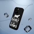 thumbnail image 5 of DistinctInk Tough Case for Apple iPhone 14 Pro MAX (6.7" Screen), Compatible with MagSafe Charging - Easily Distracted By Cows, 5 of 6