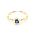 thumbnail image 3 of UIONEN 925 Sterling Silver Rings Women Blue Cubic Zirconia Rings Gold Plated Size 9, 3 of 3