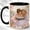 Black, variant on Book Lover Coffee Mug, Friendship Reading Cup, Watercolor Girls with Book in Flower Garden, Gift for Readers, Ceramic 11 Oz Mug