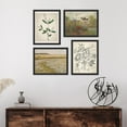 thumbnail image 3 of PixonSign Framed Wall Art, Autumn Spring Rustic Flower Landscape Poster, Classic Vintage Retro Illustrations Prints, Home Decor Multicolor for Living Room, Bedroom, Bathroom - 8"x10" Black, 3 of 5