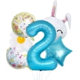 thumbnail image 1 of Easter Themed Number Balloons For Holiday Party And Birthday Celebrations With Metallic Gold Shine Event & Party, 1 of 5
