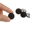 thumbnail image 4 of 10uds 28L Tela Paño Cubierto Botón 18mm Redondo Metal Vástago Costura Botones para Trajes Vestido Blusas, Marrón, 4 of 5