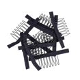 thumbnail image 5 of 50 piezas/lote Peines para pelucas LANNMXG Accesorios para peluca Dientes de acero con tela, 5 of 5