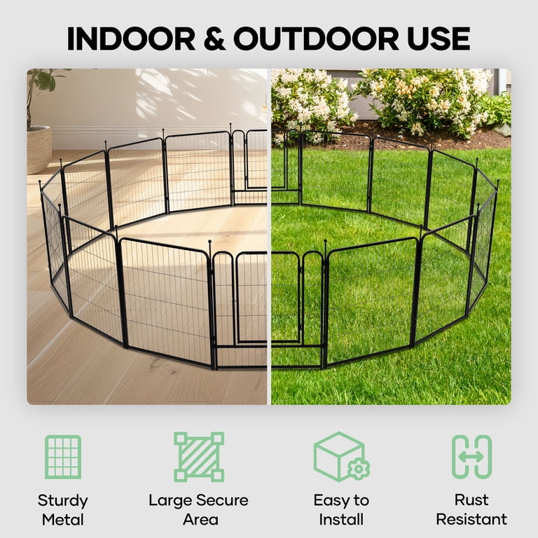 Naipo Heavy-Duty Dog Playpen, 16-Panel, 32" Tall photo 2