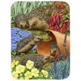 thumbnail image 1 of Hedgehogs In The Flower Pot Glass Cutting Board, Large, 1 of 1