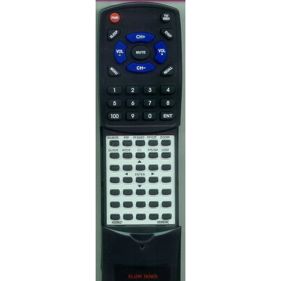 Replacement Remote for VIEWSONIC A-00008027, A00008027, RTA00008027, UBRC120, N4251W, N3751W, VS11405, N3752W