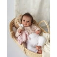 thumbnail image 2 of iCradle Lovely Lifelike Baby Dolls Girl 19 inch 48 cm Realistic Babies Soft Cloth Body Rooted Hair Birthday Gift for Kids 3+, 2 of 4