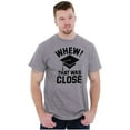 thumbnail image 4 of Funny Graduation Whew That Was Close Plus Size Crewneck Graphic Tee Shirt Brisco Brands 2X, 4 of 5