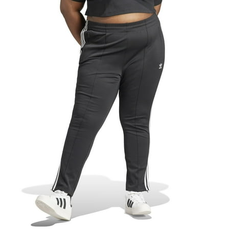 adidas Originals Plus Size Superstar Track Pants (Unisex, Black 1, 3X, One Size)
