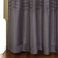 thumbnail image 4 of Lush Decor Mia 84" x 54" Stripe Purple 100% Polyester 3" Rod Pocket 2-Pc Set Window Panel, 4 of 5