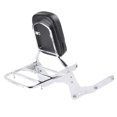 thumbnail image 4 of NS Sissy Bar Passenger Backrest Pad Backrest Sissy Bar Luggage Rack Sissy Bar with Luggage Rack for Shadow VT750C Aero 2004-2012 Chrome, 4 of 9